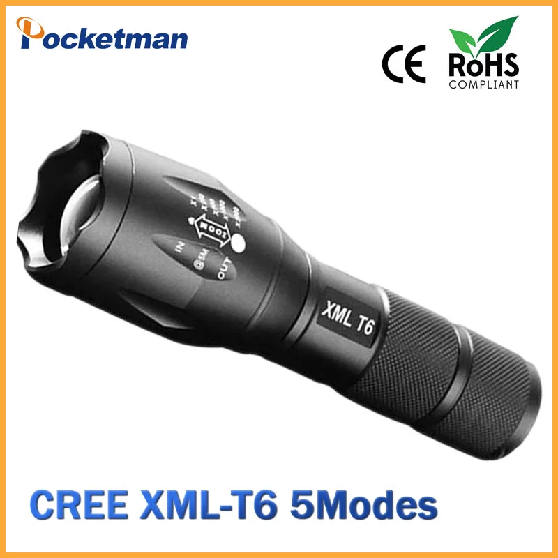 

LED Flashlight 6200 Lumnes CREE XM-L T6 LED Tactical Flashlight Torch 5Mode Zoomable Flashlight Waterproof Torch Light lanternas