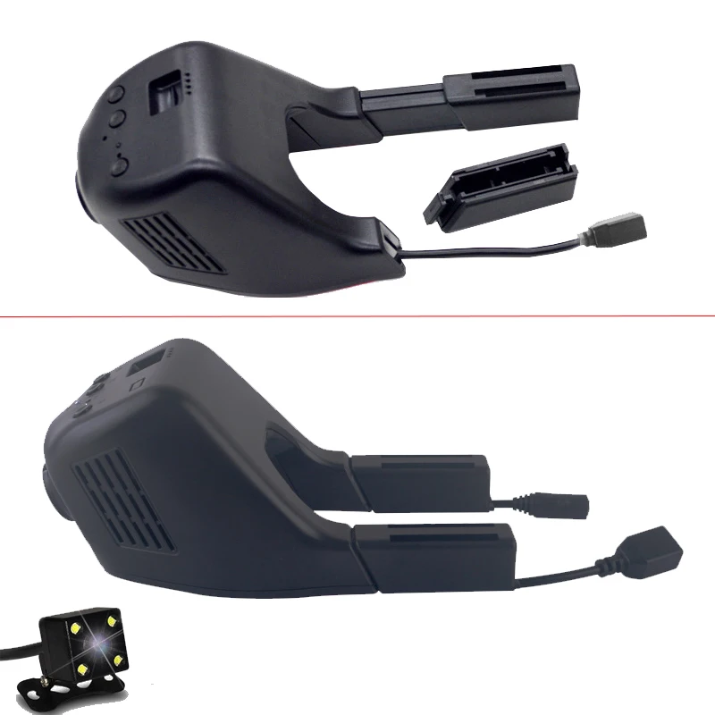 E-ACE Car Dvr WIFI DVRs Dual Camera Lens Registrator Dashcam Digital Video Recorder Camcorder Full HD 1080P 30FPS Night Version