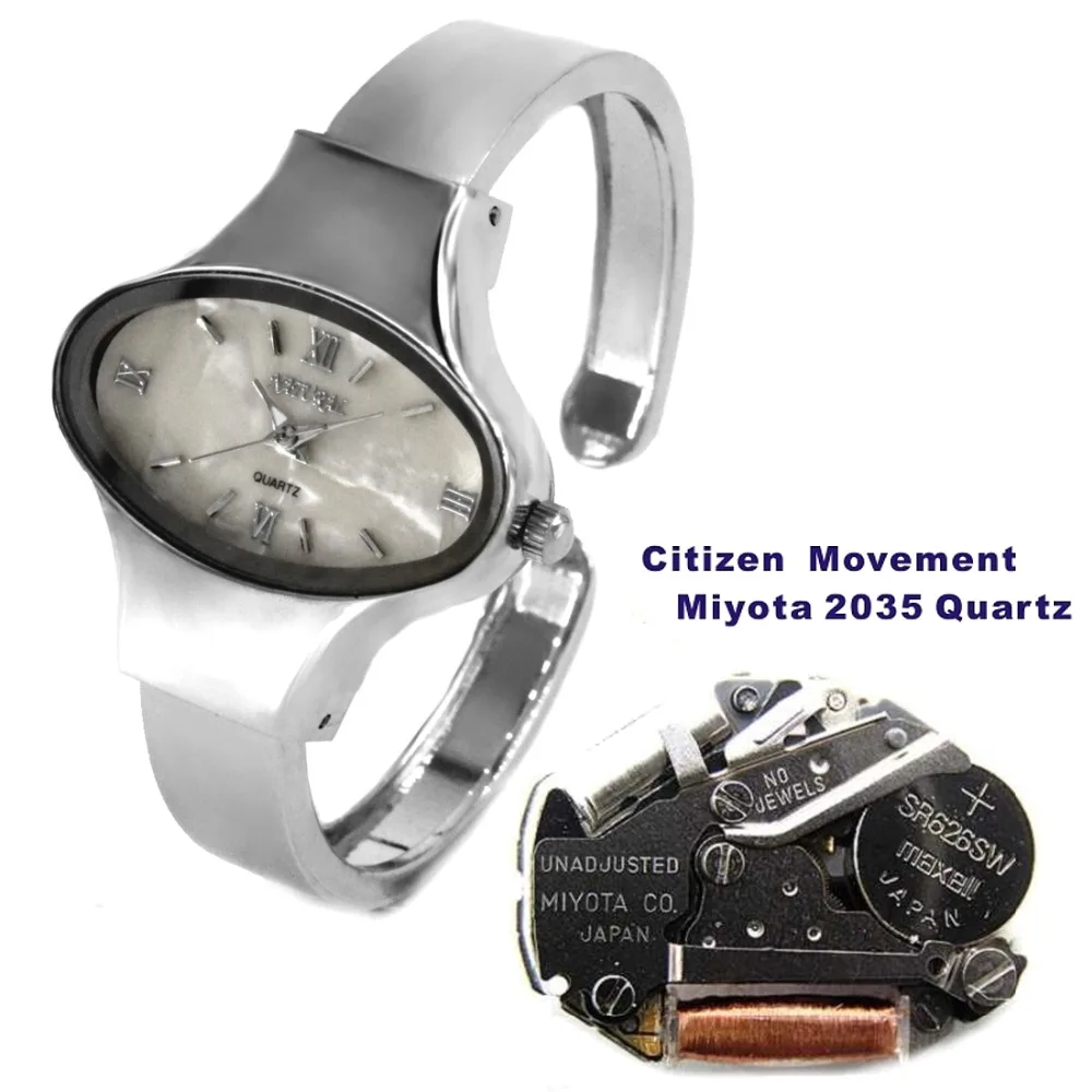 Женский Блестящий серебряный чехол от Алексиса Elliptic PNP модель FW573B|watch watch|watches watch