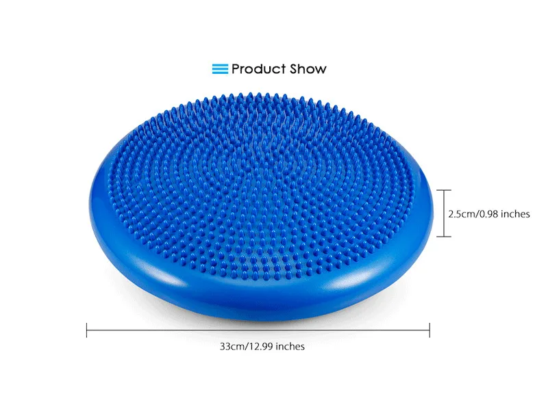 33 см Пилатес Йога массажный мяч коврик универсальный спортзал фитнесс воблер удержание равновесия диск Подушка Прочный надувной фитбол