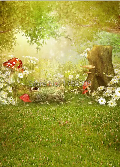 Lowest Price 5X7ft Vinyl Photography Background Computer Printed the Mushroom Forest Photography Backdrops for Photo Studio CM-2222 Lowest Price 5X7ft Vinyl Photography Background Computer Printed the Mushroom Forest Photography Backdrops for Photo Studio CM-2222