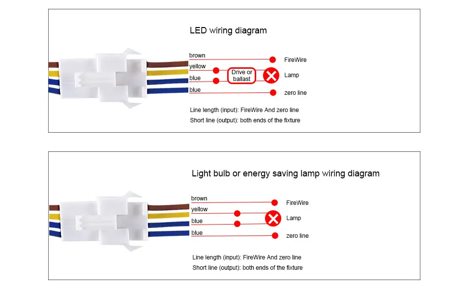 Adjustable LED PIR Infrared Ray Motion Sensor Switch Time Delay Adjustable Mode Detector Switch For Home Lighting LED Lamp (6)