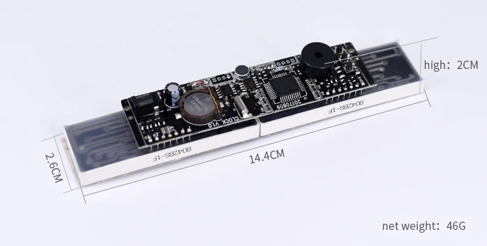 DIY цифровые часы модуль голосовой дисплей внутренняя температура Будильник функция красный светодиодный электронные часы время микроконтроллера