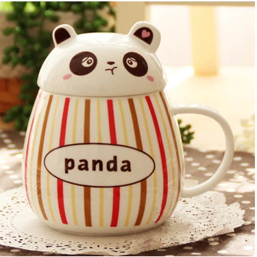 Lovely Panda Cartoon Ceramics Mug Large with Milk Cups and Children's Cute Drinkware Creative Gifts Home Kitchen Cups