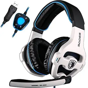 

TWISTER.CK Gamer USB 7.1 Surround Sound USB Wired Headphones with Microphone Volume Control for PC Gamer