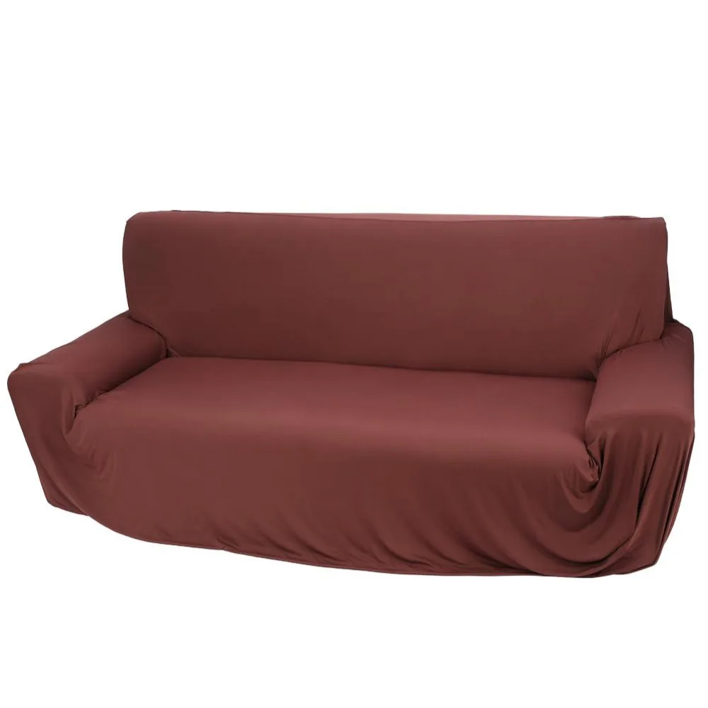

3 Sizes Sofa Cover Big Elasticity 100% Polyester Solid Machine Wash Spandex Stretch Couch Cover Loveseat Furniture Cover30