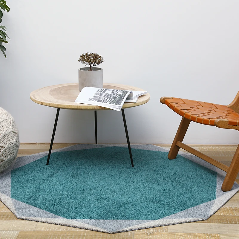Горячая роскошный круглый ковер для гостиной и спальни ковер для дома Коврик для двери модный современный простой стиль
