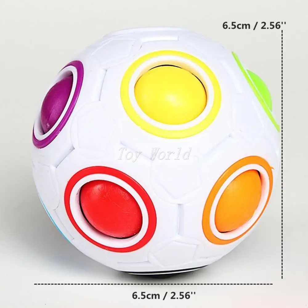 Yj esférico 360 cubo Arco Iris balón de fútbol cubo Magic puzzle educativos Juguetes especiales Twist cubos juguetes educativo