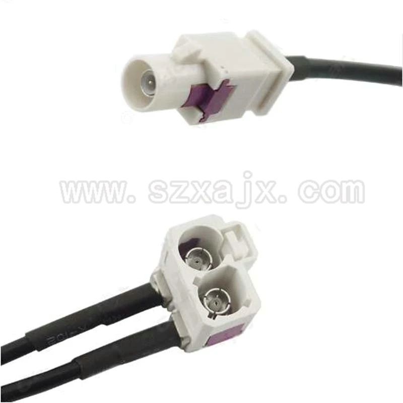 for vw head unit fakra 2 in 1 diversity resume convertor splitter y Arsenal JVC Wiring Harness for vw head unit fakra 2 in 1 diversity resume convertor splitter y cable wire harness for rns510 rcd510 antenna radio adapter in connectors from lights