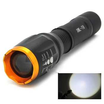 

20pcs/lot Ultra Brightness 2000 Lumens 5 Mode Zoomable Adjustable Focus XML-T6 LED Flashlight Torch Light