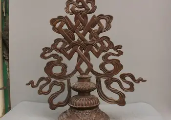 

24" Chinese Decorative Art Chinese Knot Bronze Statue