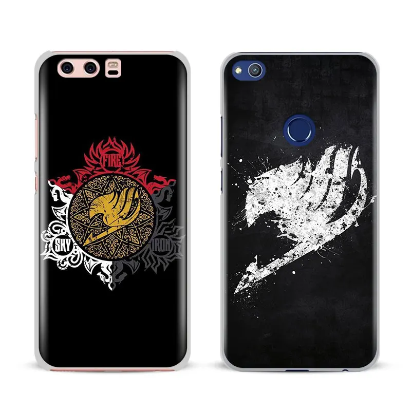 

Fairy Tail Natsu Logo Anime Phone Case Shell For Huawei P8 9 10 Lite 2017 Honor 6x 8 V8 V9 V10 Mate 7 8 9 10 Pro Nova Plus 2