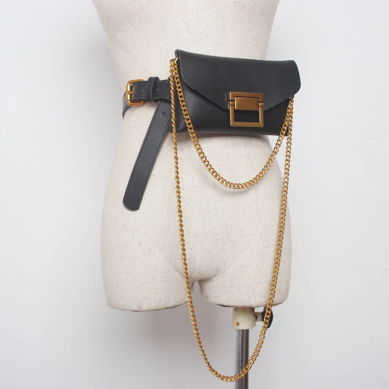 Женская поясная сумка змеиная мини-сумка-мессенджер Женская поясная сумка на цепочке женская сумка через плечо из искусственной кожи кошелек для телефона черный bao