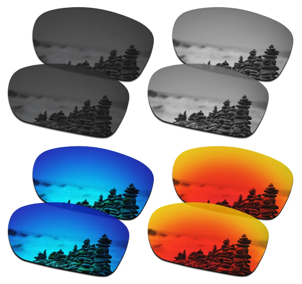 SmartVLT 4 Pairs Polarized Sunglasses Replacement Lenses for Oakley Dispute - 4 Colors