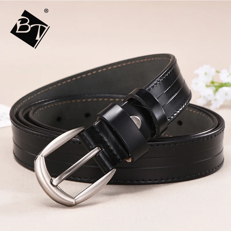 Luxury Brand Design Genuine Leather Women Belts Pin buckles 100