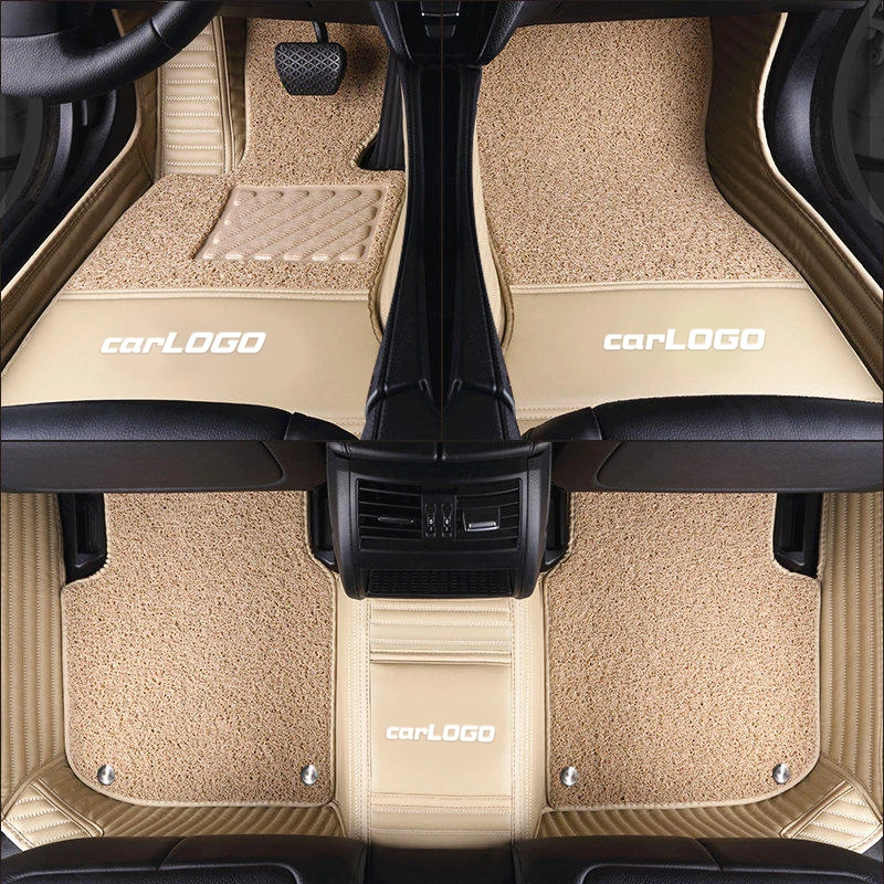 

Luxury Custom Car Floor Mats With Car LOGO for Volvo XC90 XC60 S90 S60 V60 V40 V90 Auto Floor Mat Car Accessories Carpet Foot Pa