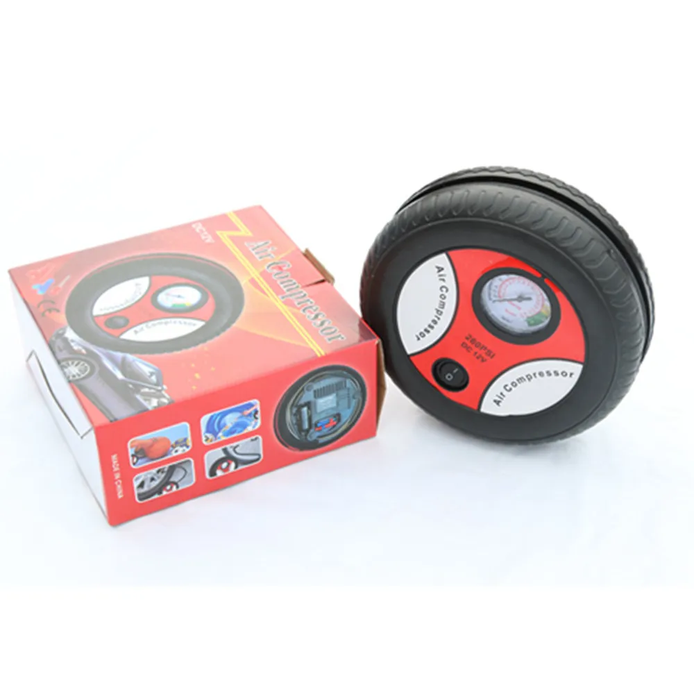Mini Vehicle Tire Pump/portable 12V Car MOTORCYCLE Tyre Pump|motorcycle