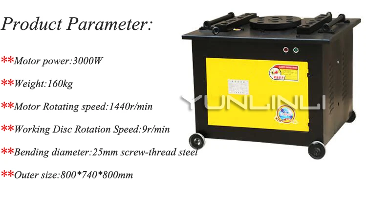 Автоматический арматурный гибочный станок для сортового проката круглый сталь изгиб устройства для строительных инструментов 40 Тип
