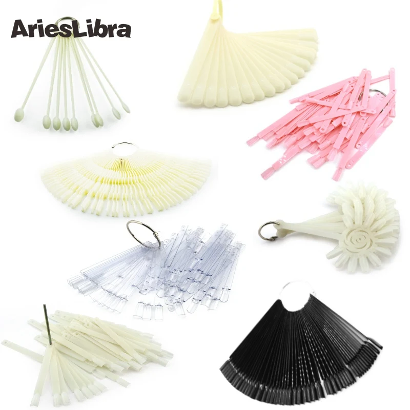 

AriesLibra 16 Designs False Tips display Nail Art nail display Color Chart Nail Art Practice Board Display Tools Fake Nails