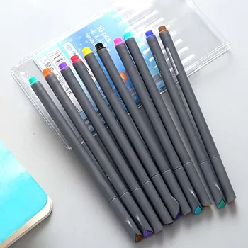 

10 Colors Markers Pens Set Sketch Drawing Pens Stationery Paint Drawing Art School Supplies