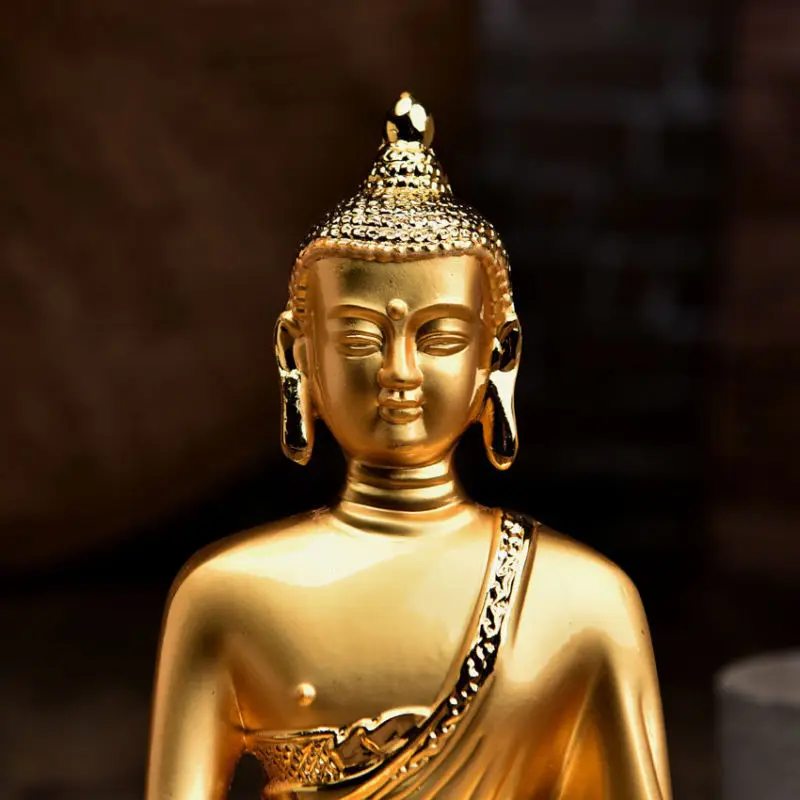 8/"Asian Antique Tibet Handmade brass Gilt Shakya Muni Buddha statue