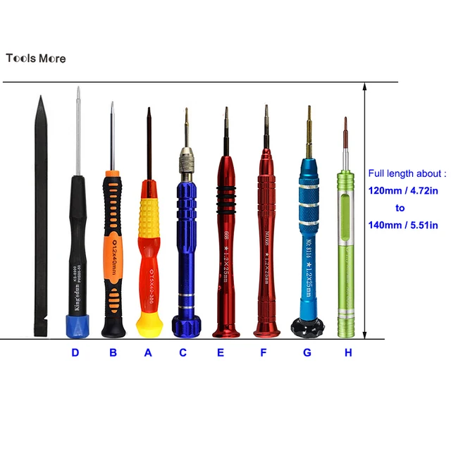 3Pcs 5-Point 1.2 P5 Torx T5 Screw Driver Set for Apple MacBook Air & Macbook pro Repair Tool Kit With Gift