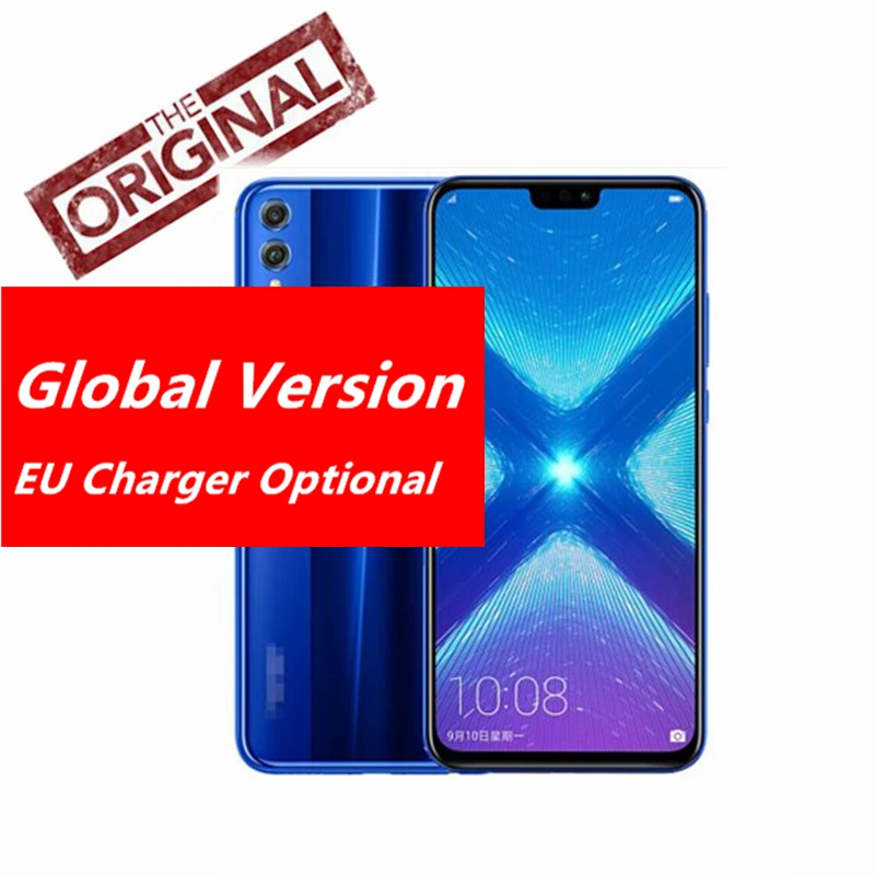 

Global Version Huawei Honor 8X JSN-L22 Smart Phone 6.5 inch Screen 3750mAh Battery Android 8.1 Octa Core Dual Black 20.0+2.0MP