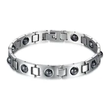 Модные ювелирные изделия роскошный титановый черный Здоровый Магнитный браслет мужской подарок дружбы наши браслеты