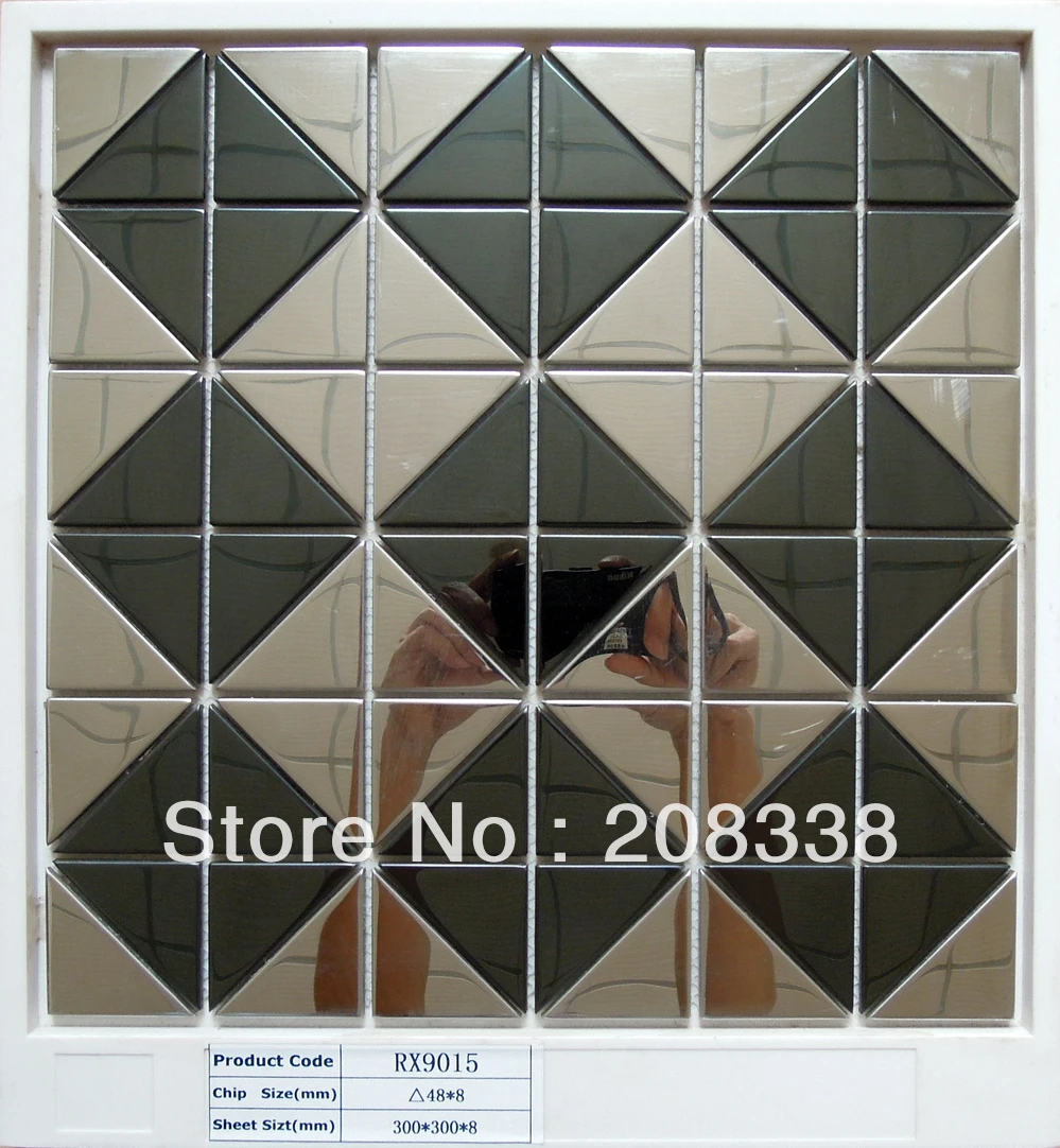 

STAINLESS STEEL METAL TILE MOSAIC KITCHEN BACKSPLASH BATHROOM WALL 8MM