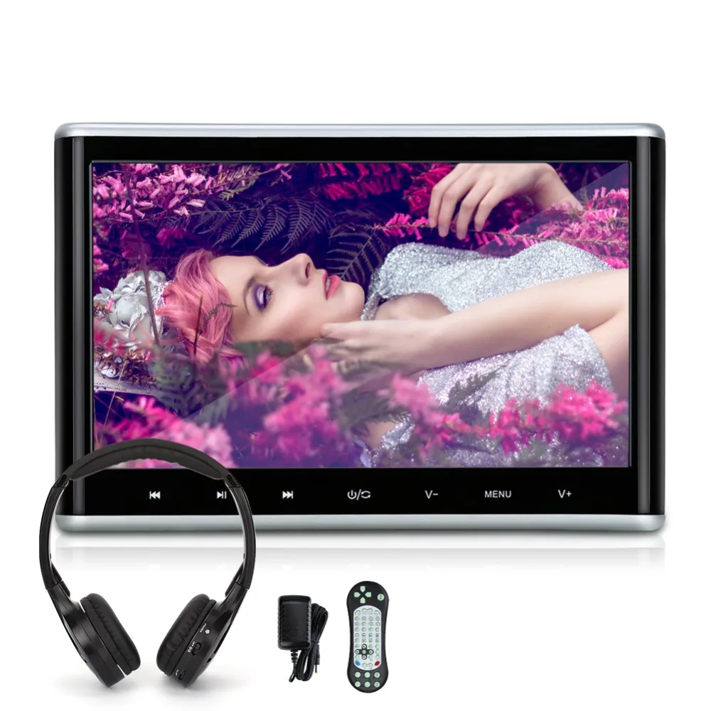 Тыква 10 1 ''Автомобильный Подголовник DVD видео плеер USB/SD/HDMI/IR/FM TFT LCD цифровой