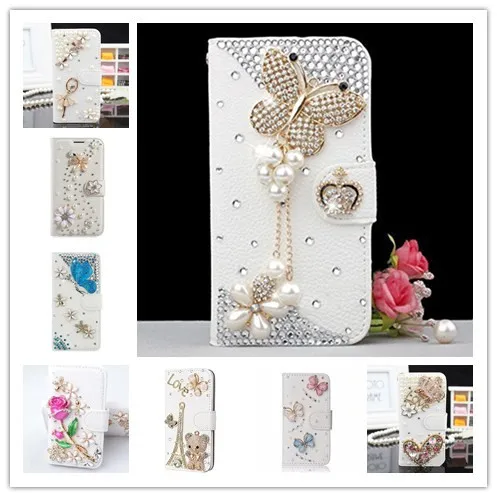 

Luxury Crystal Rhinestone Wallet Style Bling Diamond Phone Case for Samsung S6 S7 edge S8 S9 Plus Note 3 4 5