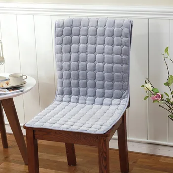 

2019 Solid Warm Velvet Chair Cushion Mat Quality 1pcs Dining Chair Cushions Winter Soft Seat Cushion Anti-Slip 3 Sizes Pad