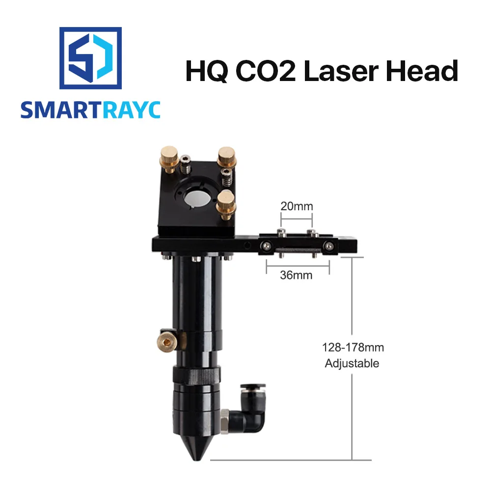 Smartrayc HQ CO2 лазерная головка фокусировочная линза 20 мм отражающее зеркало 25 мм интегративное крепление Лазерная гравировальная и режущая машина