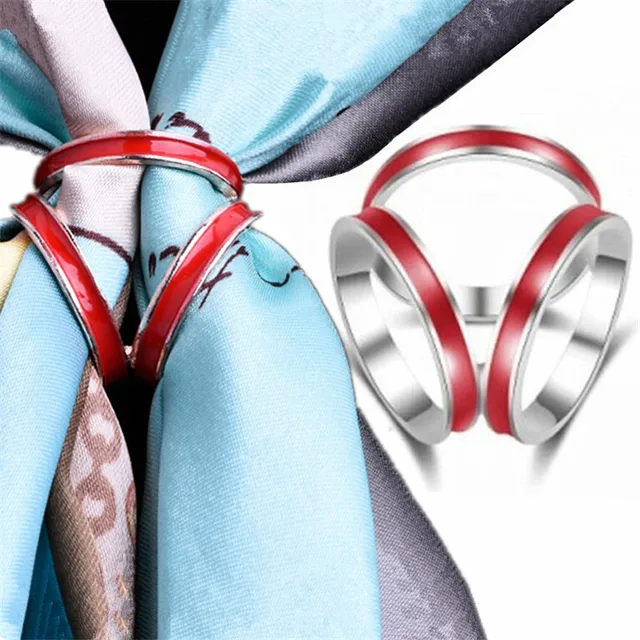 New Fashion Woman Jewelry Accessories Tricyclic Scarves Brooch Silk Scarf Clip S New Fashion Woman Jewelry Accessories Tricyclic Scarves Brooch Silk Scarf Clip S