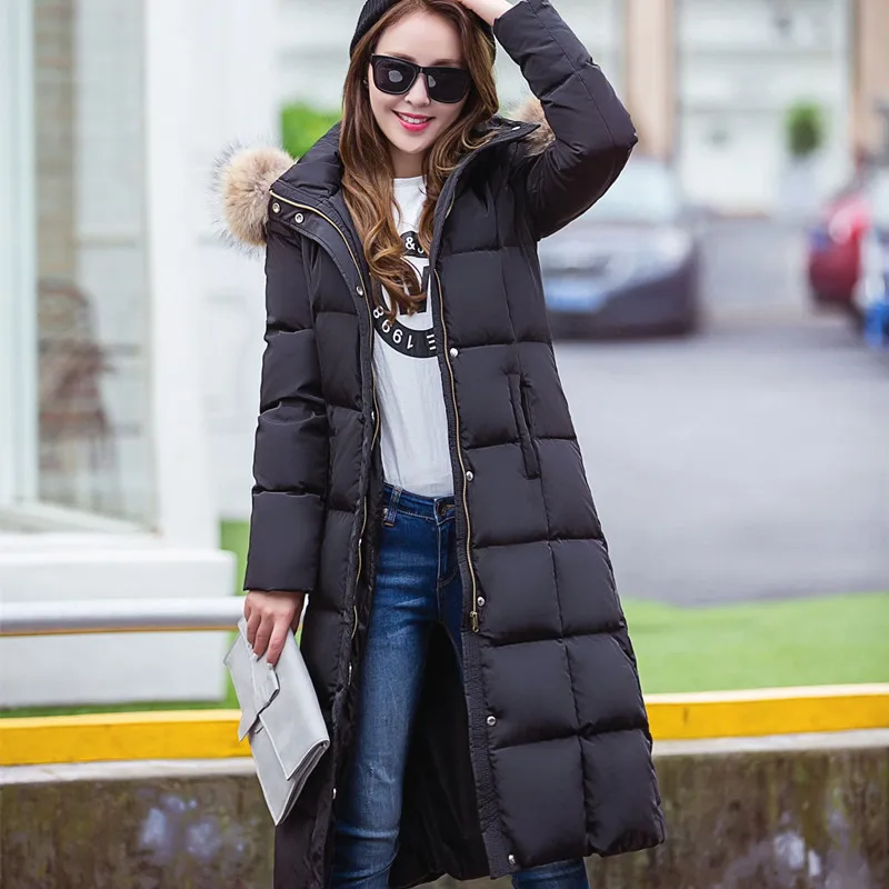Lolita Duck Raincoat Vintage Racoon Fur Edgy Womens Tops And Blouses Jacket Goose Feather Down Coats Women Parkas Ladies