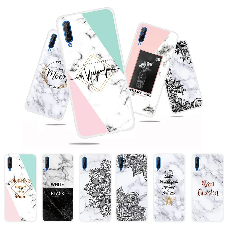

Ultra Thin Marble Phone Back Case For Samsung Galaxy A70 2019 A50 Silicone Cover For Samsung Galaxy M10 M20 M30 A40 A30 A20 Case