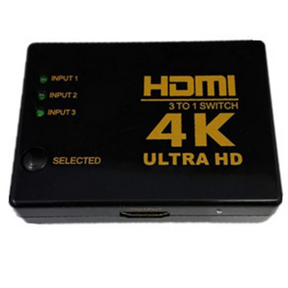 4 K * 2 Ultra HD 3 1 HDMI коммутатор 1080 P Высокое качество Поддержка 3D видео черный| |