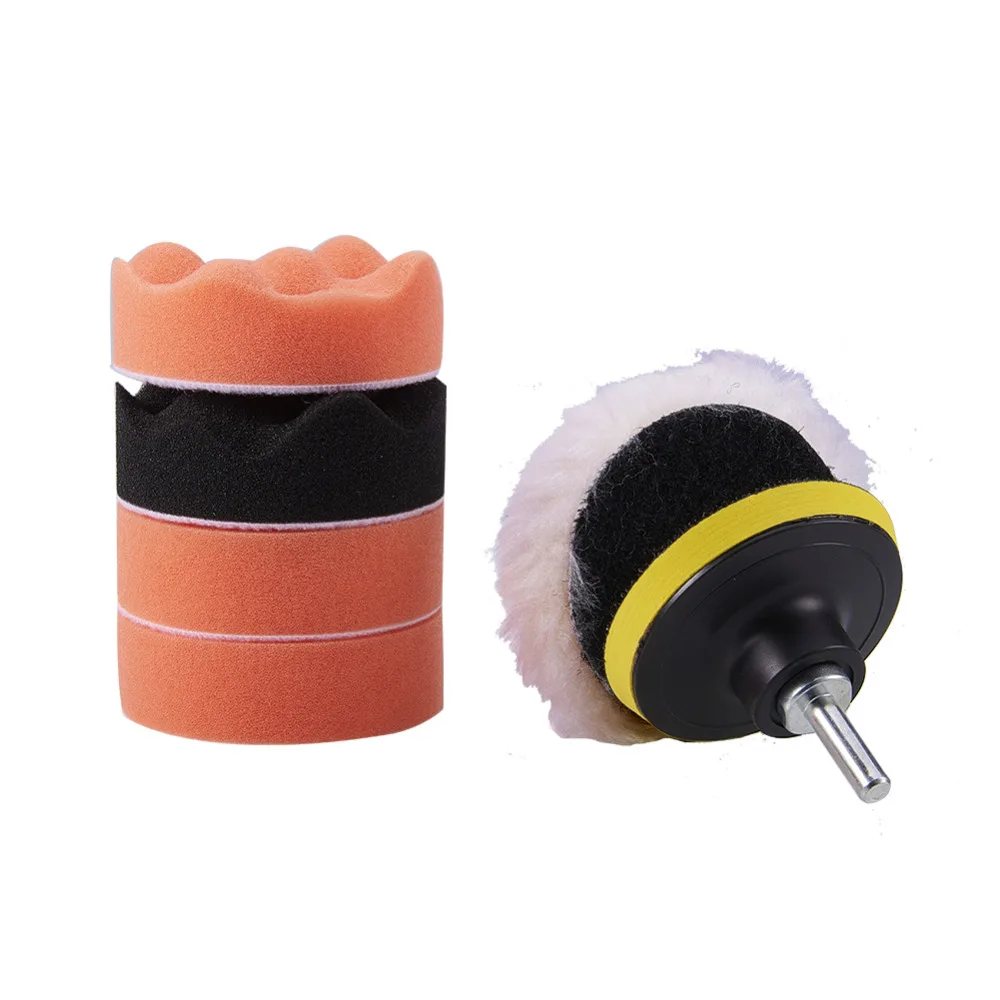 AuMoHall 6pcs 3 inch Polishing Waxing Buffing Pad Sponge Kit Set for