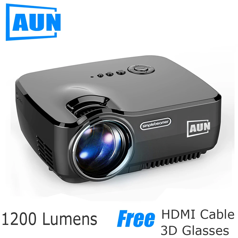 AUN Projector AM01 Series ( Optional Android Projector Built-in WIFI Blutooth Support Miracast Airplay), LED Projector LED TV AUN Projector AM01 Series ( Optional Android Projector Built-in WIFI Blutooth Support Miracast Airplay), LED Projector LED TV