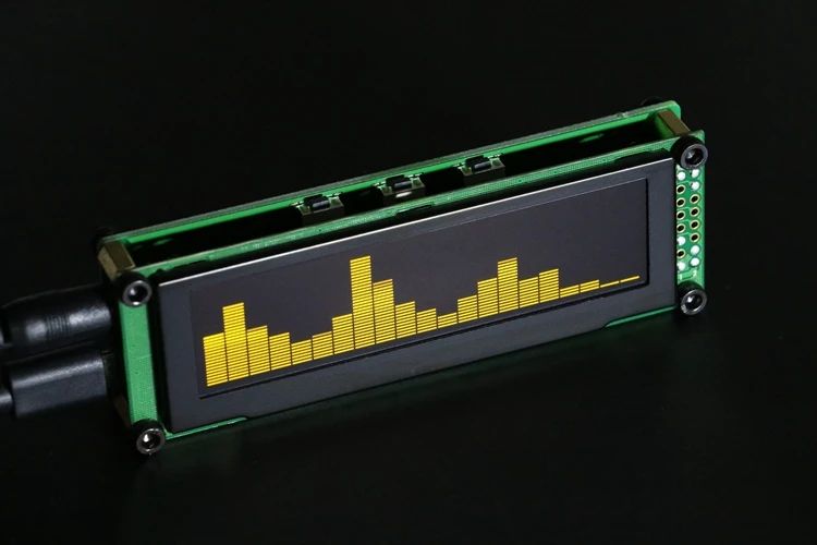 

OLED music spectrum display indicator 21 frequency band design desktop installation dual-use (finished product)