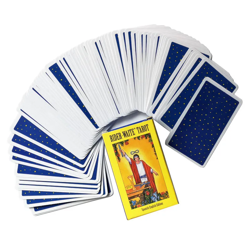 Новая испанская английская версия Rider Wait Tarot deck divination fate игральные карты, настольные игры испанское гадание - Цвет: Rider Wait Tarot