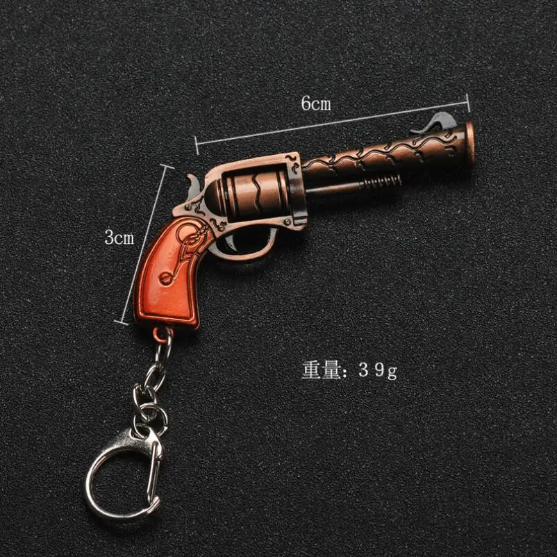 2019New Hot Car Key Signal Revolver Weapon Model Key Chain Car hanging Jewelry Hanging Bag Accessories Key Rings Keychain Car