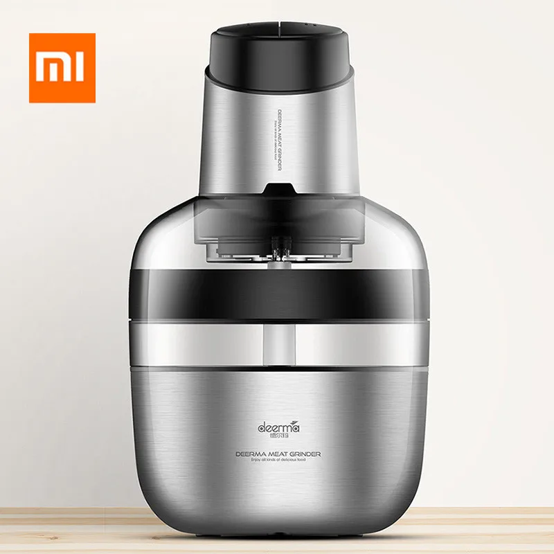 

Original Xiaomi Deerma Stainless Steel Electric Meat Grinder Vegetable Fruit 1.8L Triple Shockproof Low Noisy Safety Protection