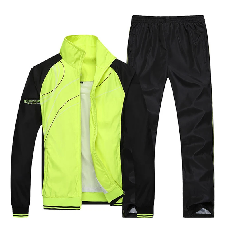 Мужские наборы для бега, спортивная одежда для спортзала, Осенние ветрозащитные костюмы для настольного тенниса, бадминтона, спортивные тренировочные костюмы для бега