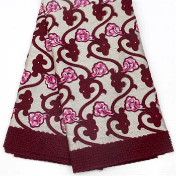 

African swiss voile lace high quality new arrivals 2018 African Royal blue lace fabric with stones for wedding F57-2