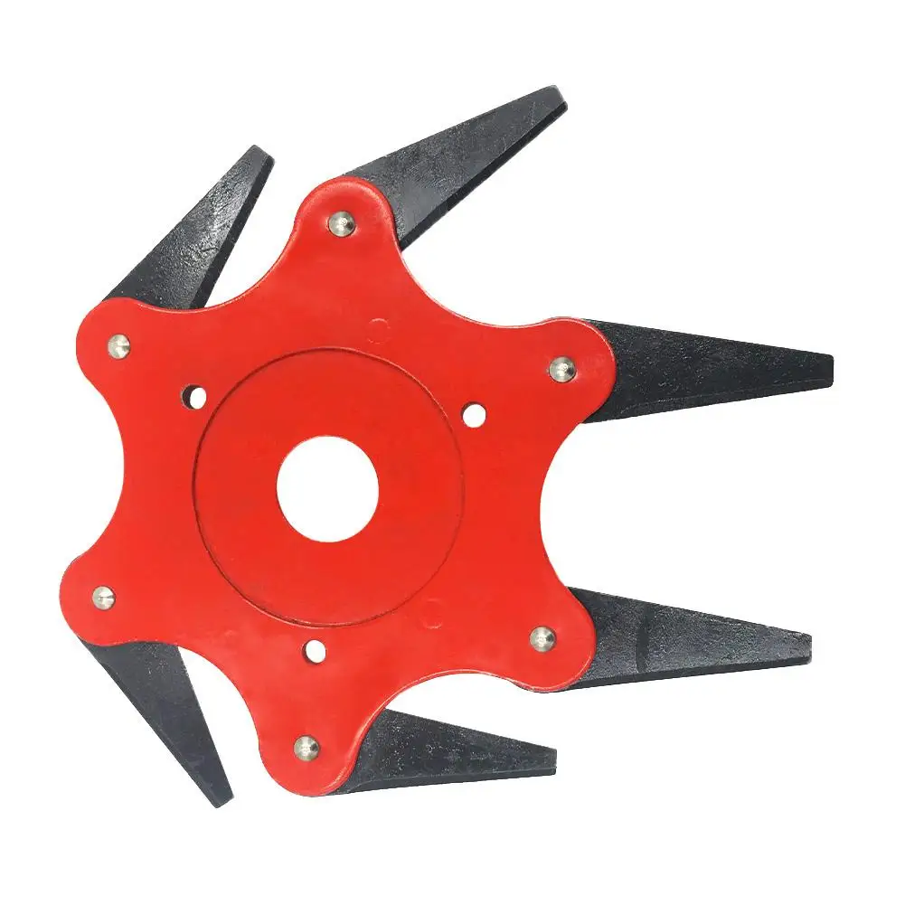 6T Blade Garden Lawn Mower Cutter Blade Manganese Steel Grass Razor 65Mn Grass Trimmer Head For Garden Machine Power Tools