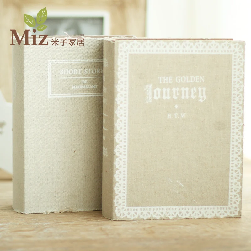 

Home Furnishing Wooden Decorations European Style Vintage Book Box Ornaments Prince Simulation Book Jewelry Storage Box
