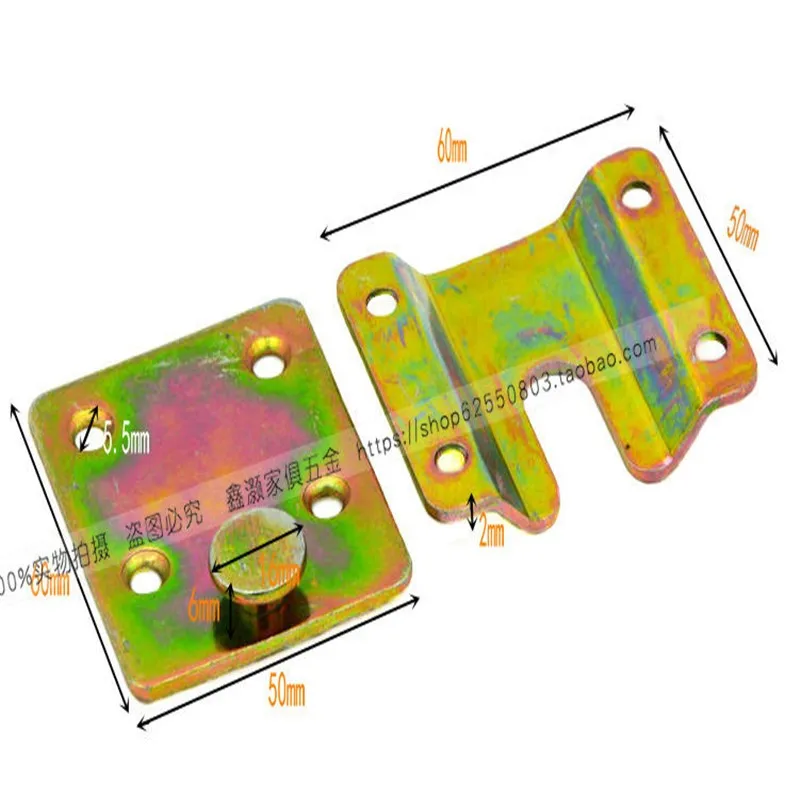 60*50 мм уплотненная фурнитура для мебели кровать подвесная Пряжка диван купон Железное Зеркало Крюк Пряжка вставка рамка аксессуары