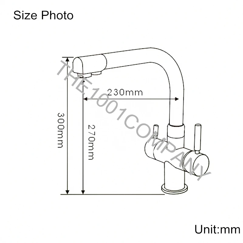  Smesiteli Promotion Solid Brass Three Ways Matte Black / White Kitchen Faucet Osmosis Tri Flow Sink - 32821452045