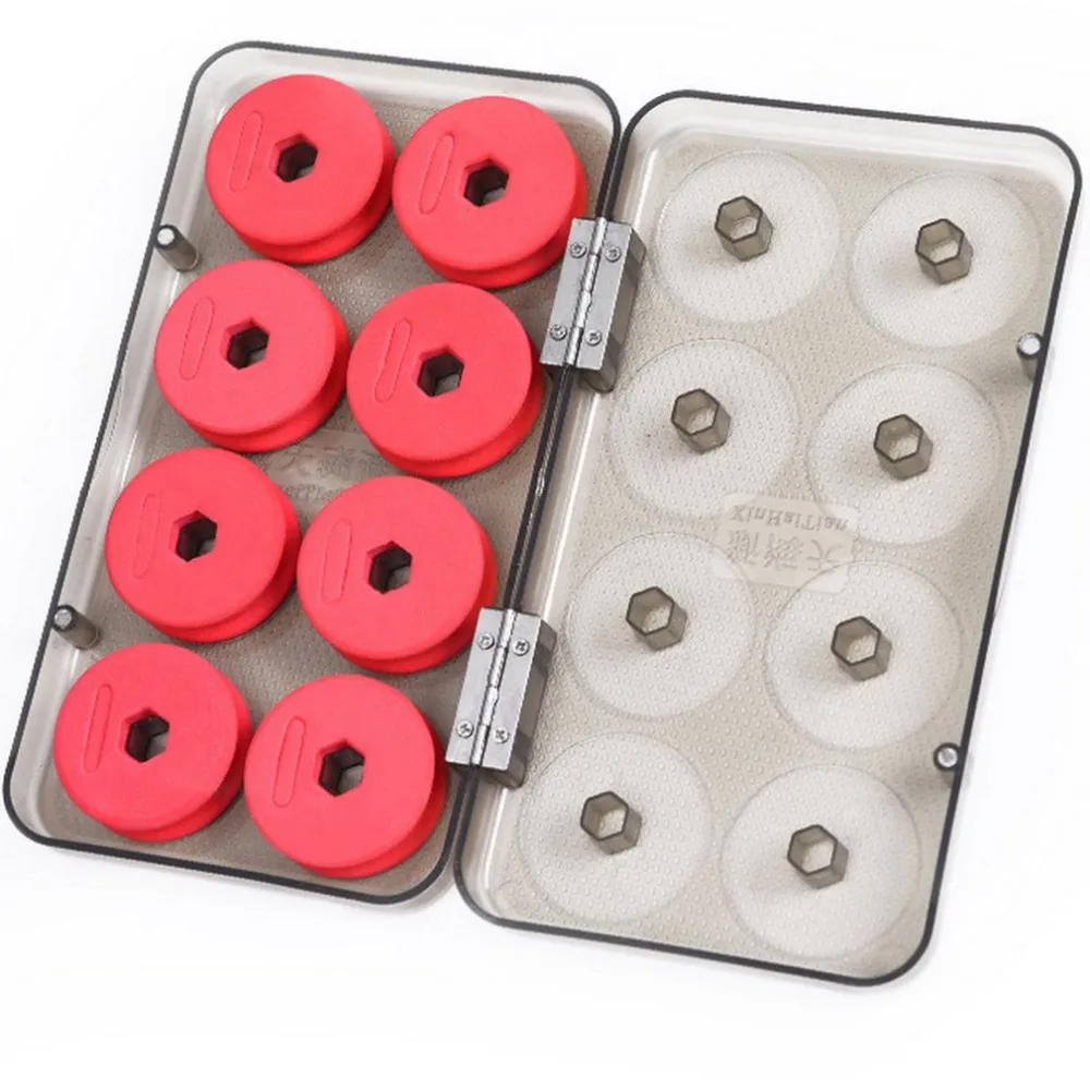 

Main Fishing Line Shaft Box Coil Box Accessories Boxes Storage Circular Shaft Fishing Tackle Fish Gear 16 In 1 Set